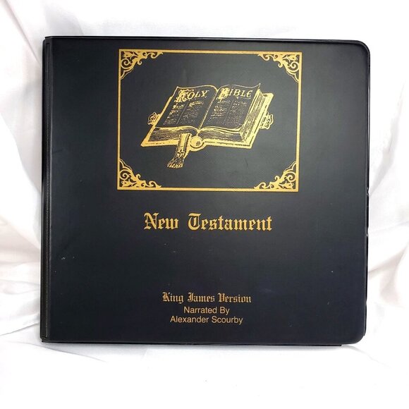 Holy Bible New Testament KJV Narrated By Alexander Scourby Audio Cassette Set - Picture 1 of 6
